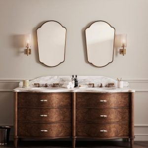 Valerie Double Sink Self-importance with Arabescato Marble Prime